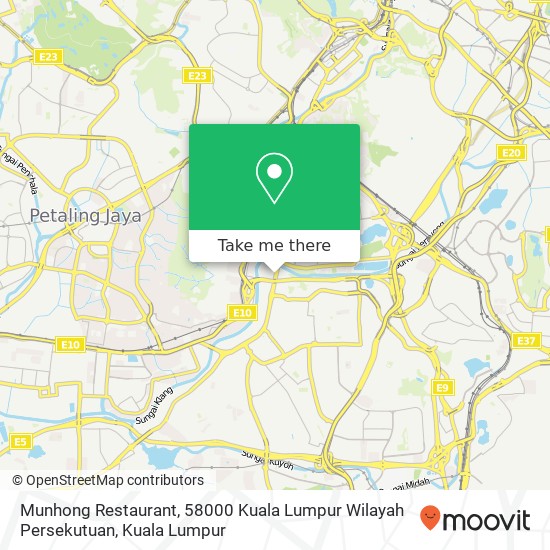 Peta Munhong Restaurant, 58000 Kuala Lumpur Wilayah Persekutuan