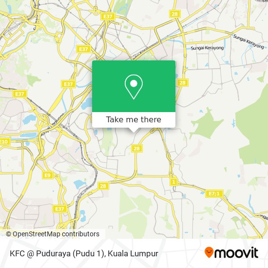 Peta KFC @ Puduraya (Pudu 1)
