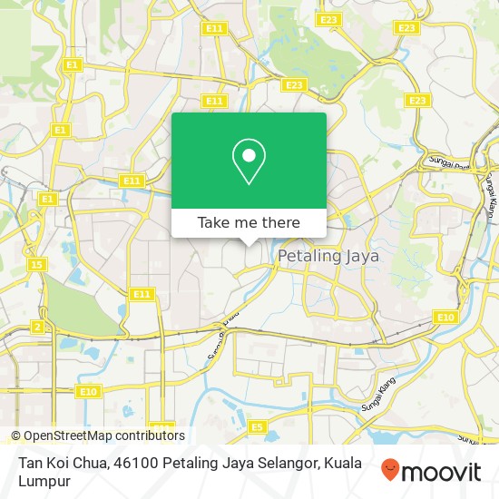 Peta Tan Koi Chua, 46100 Petaling Jaya Selangor