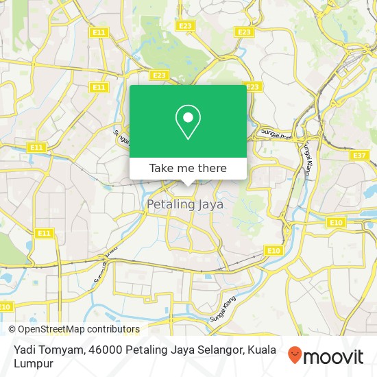 Peta Yadi Tomyam, 46000 Petaling Jaya Selangor