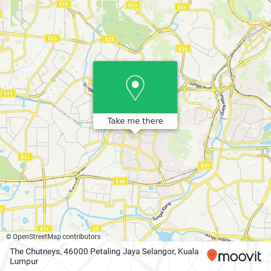 Peta The Chutneys, 46000 Petaling Jaya Selangor