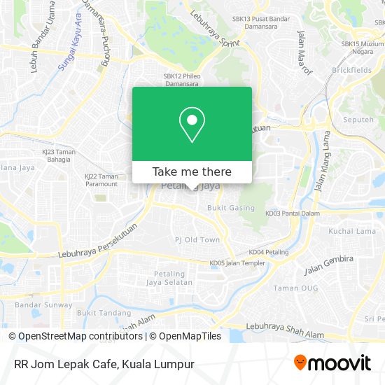 RR Jom Lepak Cafe map