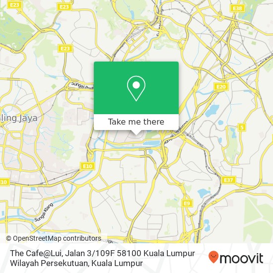 The Cafe@Lui, Jalan 3 / 109F 58100 Kuala Lumpur Wilayah Persekutuan map
