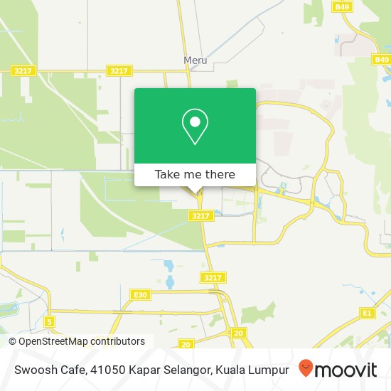 Peta Swoosh Cafe, 41050 Kapar Selangor