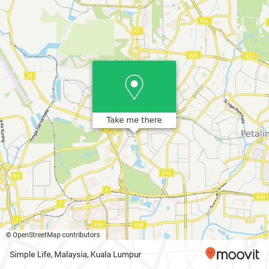 Peta Simple Life, Malaysia