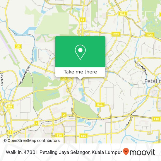 Peta Walk in, 47301 Petaling Jaya Selangor