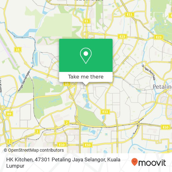 Peta HK Kitchen, 47301 Petaling Jaya Selangor