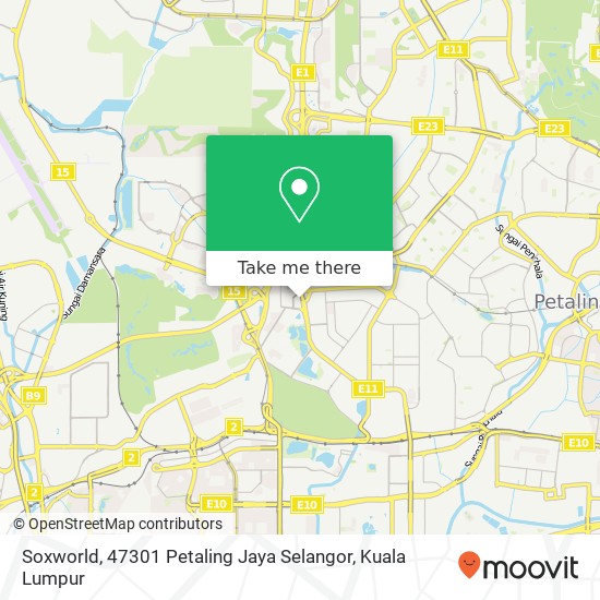 Soxworld, 47301 Petaling Jaya Selangor map