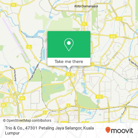 Trio & Co., 47301 Petaling Jaya Selangor map