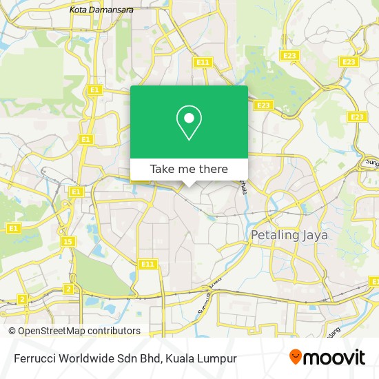 Ferrucci Worldwide Sdn Bhd map