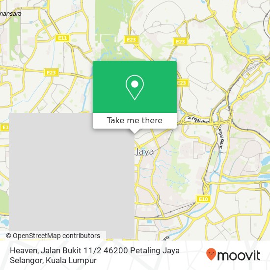 Peta Heaven, Jalan Bukit 11 / 2 46200 Petaling Jaya Selangor