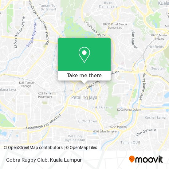 Cobra Rugby Club map