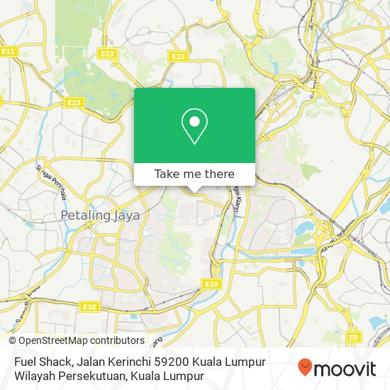 Peta Fuel Shack, Jalan Kerinchi 59200 Kuala Lumpur Wilayah Persekutuan