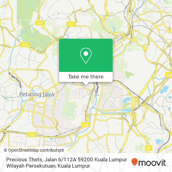 Precious Thots, Jalan 6 / 112A 59200 Kuala Lumpur Wilayah Persekutuan map