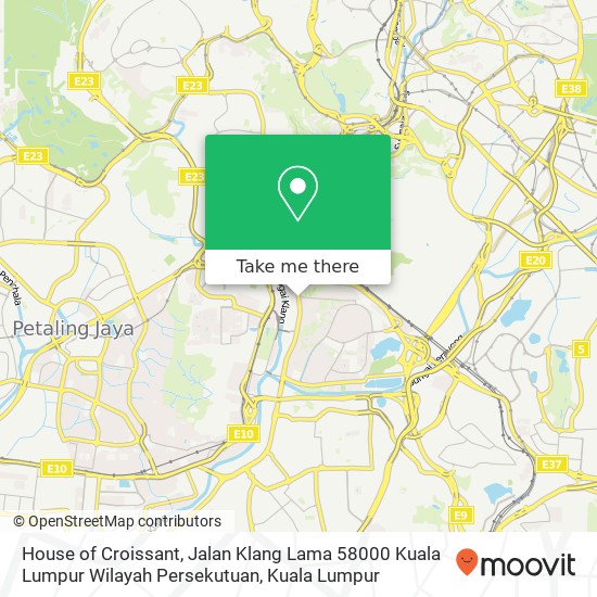 House of Croissant, Jalan Klang Lama 58000 Kuala Lumpur Wilayah Persekutuan map