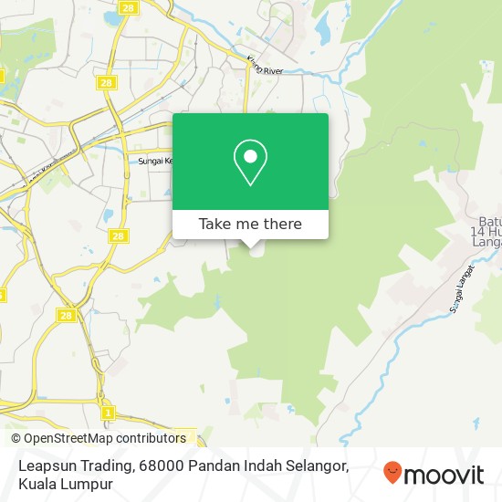 Peta Leapsun Trading, 68000 Pandan Indah Selangor