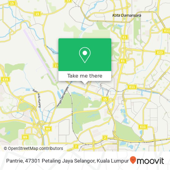 Peta Pantrie, 47301 Petaling Jaya Selangor