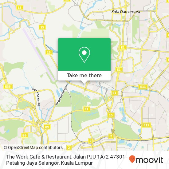 The Work Cafe & Restaurant, Jalan PJU 1A / 2 47301 Petaling Jaya Selangor map