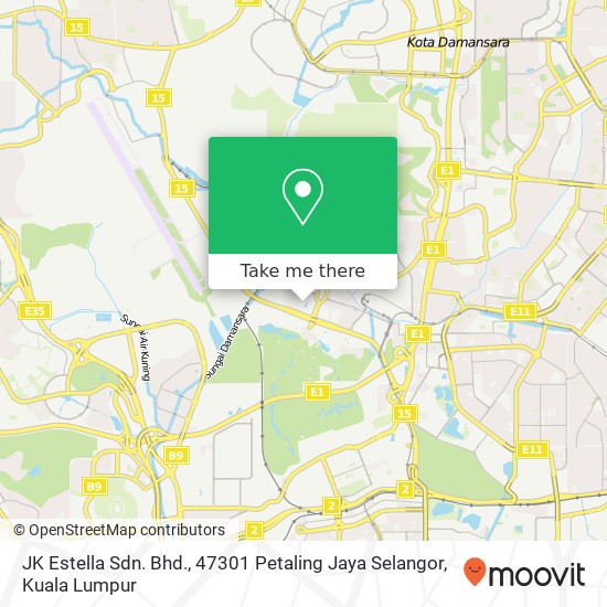 JK Estella Sdn. Bhd., 47301 Petaling Jaya Selangor map