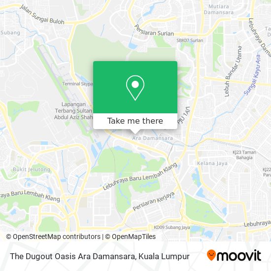 Peta The Dugout Oasis Ara Damansara