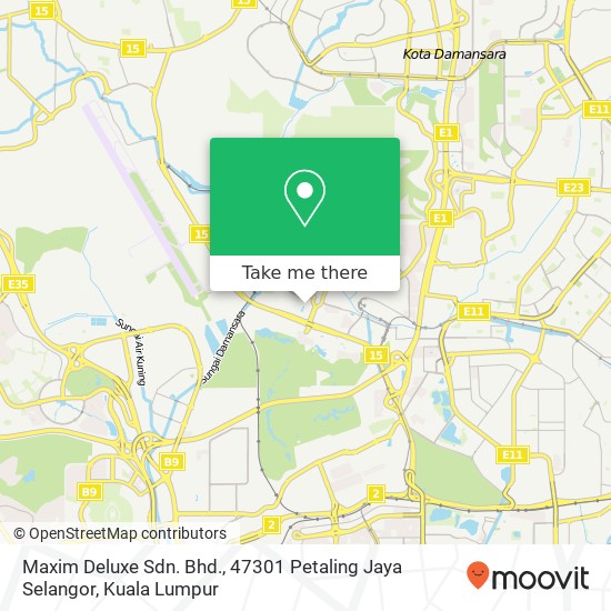 Maxim Deluxe Sdn. Bhd., 47301 Petaling Jaya Selangor map