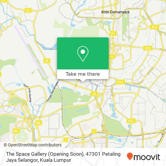 The Space Gallery (Opening Soon), 47301 Petaling Jaya Selangor map