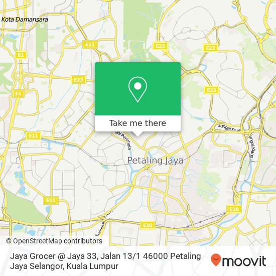 Jaya Grocer @ Jaya 33, Jalan 13 / 1 46000 Petaling Jaya Selangor map