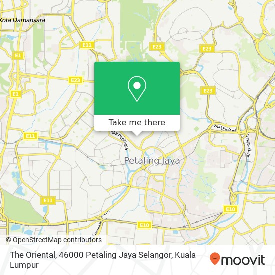 The Oriental, 46000 Petaling Jaya Selangor map