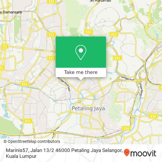 Peta Marinis57, Jalan 13 / 2 46000 Petaling Jaya Selangor
