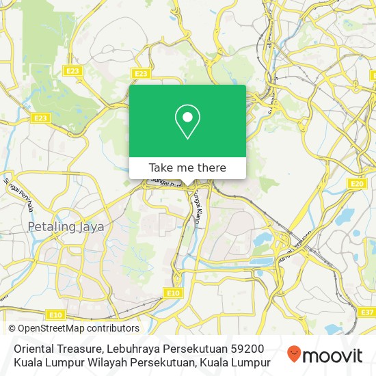 Peta Oriental Treasure, Lebuhraya Persekutuan 59200 Kuala Lumpur Wilayah Persekutuan