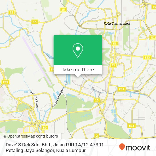 Dave' S Deli Sdn. Bhd., Jalan PJU 1A / 12 47301 Petaling Jaya Selangor map