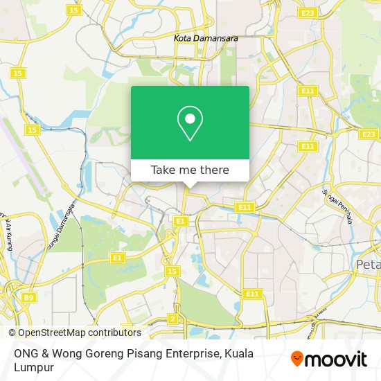 Peta ONG & Wong Goreng Pisang Enterprise