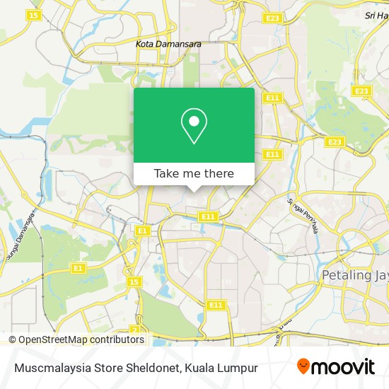 Muscmalaysia Store Sheldonet map