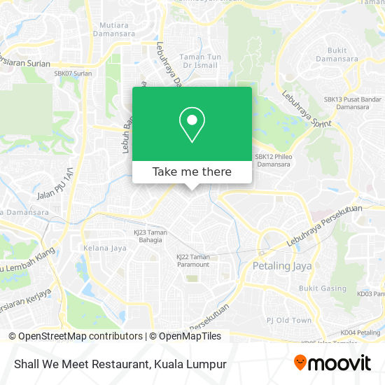 Shall We Meet Restaurant map