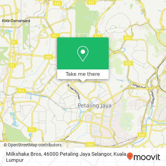 Milkshake Bros, 46000 Petaling Jaya Selangor map