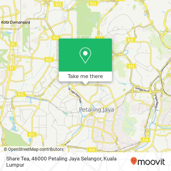 Share Tea, 46000 Petaling Jaya Selangor map
