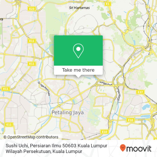 Peta Sushi Uchi, Persiaran Ilmu 50603 Kuala Lumpur Wilayah Persekutuan