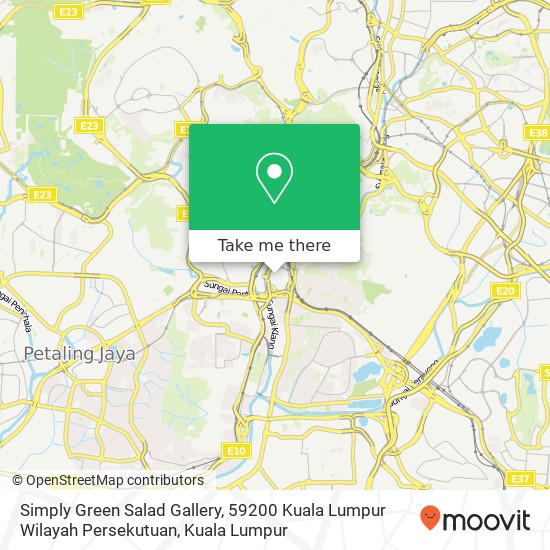 Peta Simply Green Salad Gallery, 59200 Kuala Lumpur Wilayah Persekutuan