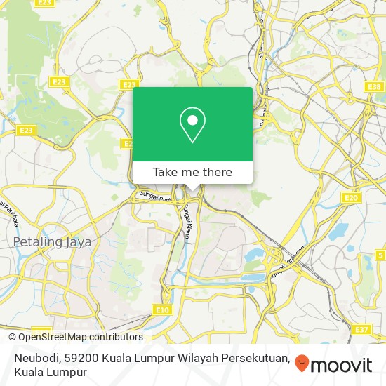 Peta Neubodi, 59200 Kuala Lumpur Wilayah Persekutuan