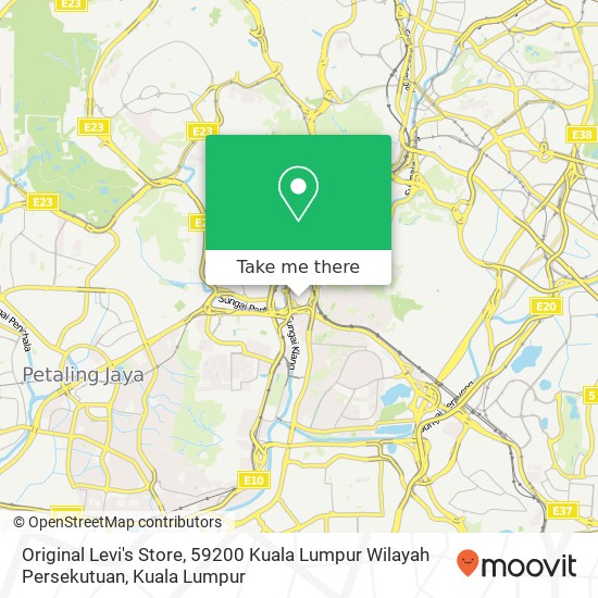 Original Levi's Store, 59200 Kuala Lumpur Wilayah Persekutuan map