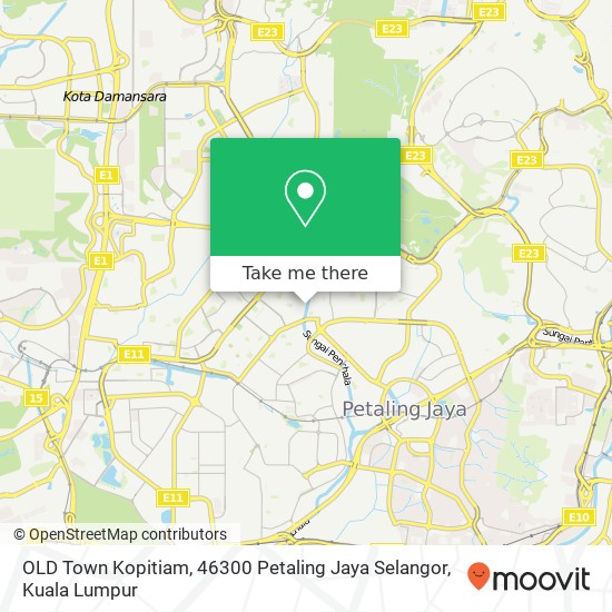 OLD Town Kopitiam, 46300 Petaling Jaya Selangor map