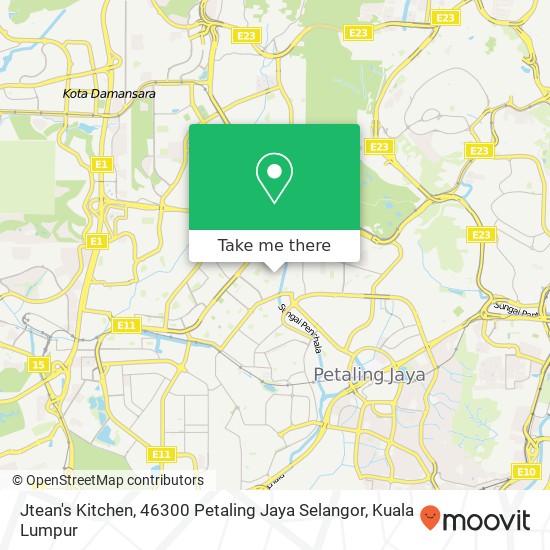 Jtean's Kitchen, 46300 Petaling Jaya Selangor map