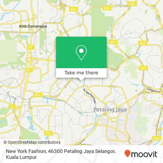New York Fashion, 46300 Petaling Jaya Selangor map