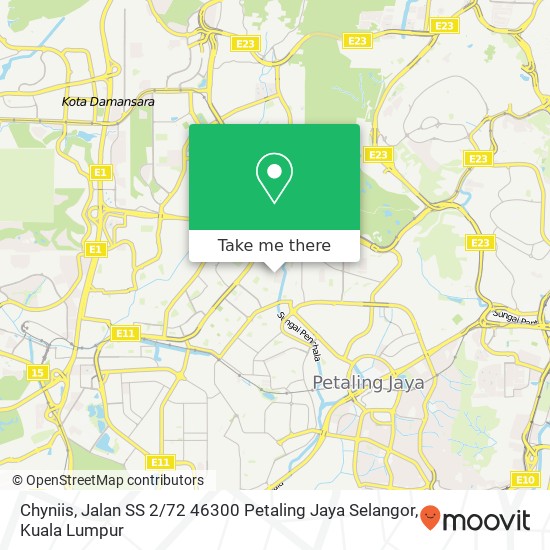 Chyniis, Jalan SS 2 / 72 46300 Petaling Jaya Selangor map