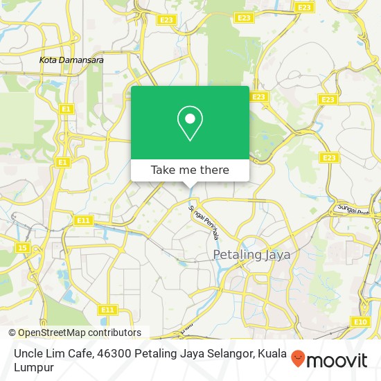 Uncle Lim Cafe, 46300 Petaling Jaya Selangor map