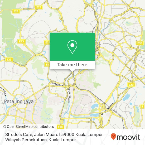 Peta Strudels Cafe, Jalan Maarof 59000 Kuala Lumpur Wilayah Persekutuan