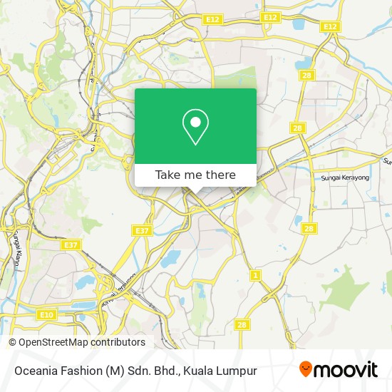 Oceania Fashion (M) Sdn. Bhd. map