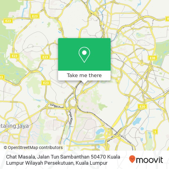 Chat Masala, Jalan Tun Sambanthan 50470 Kuala Lumpur Wilayah Persekutuan map