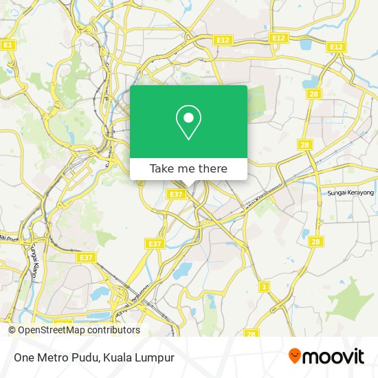 Peta One Metro Pudu