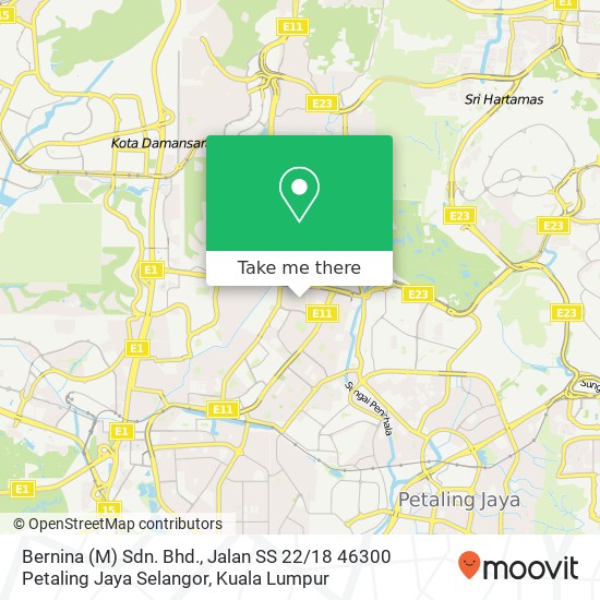 Peta Bernina (M) Sdn. Bhd., Jalan SS 22 / 18 46300 Petaling Jaya Selangor